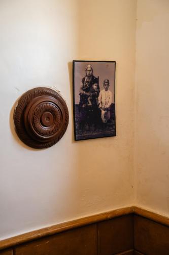a picture of two people on a wall at Jaisalmer Elite Castle in Jaisalmer