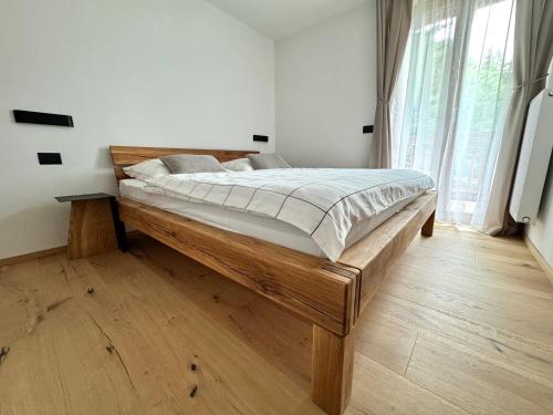 Katil atau katil-katil dalam bilik di Apartment Val di Rabbi