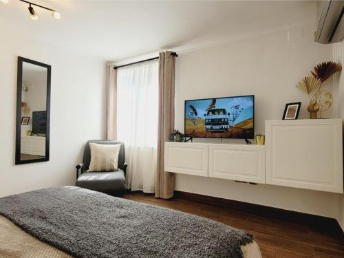 Μια τηλεόραση ή/και κέντρο ψυχαγωγίας στο Rose Garden House