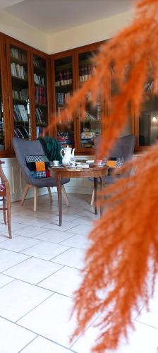 Χώρος καθιστικού στο Manoir gite 34 à 45 personnes 30 minutes zoo beauval, chambord, center parc