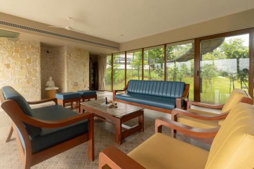 Χώρος καθιστικού στο Amoha Villas