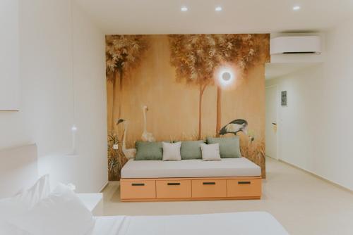 Coin salon dans l'établissement The Palms Concept Hotel Adults Only 16 Plus
