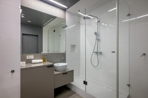 Kúpeľňa v ubytovaní RentPlanet - Apartament Sky Tower