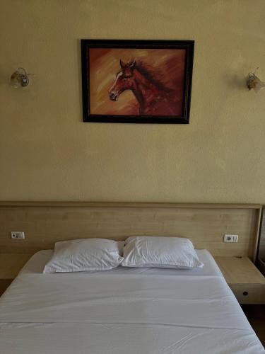 Una cama o camas en una habitación de GOT Prizren Hotel