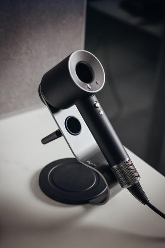 a black and silver microphone sitting on top of a table at Van der Valk Hotel Den Haag in Nootdorp