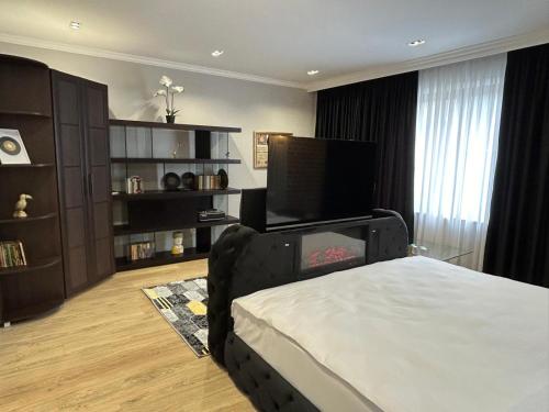 Postel nebo postele na pokoji v ubytování Ursachi Apartaments & Rooms