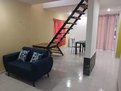 Posezení v ubytování Casa Hunucma Sisal