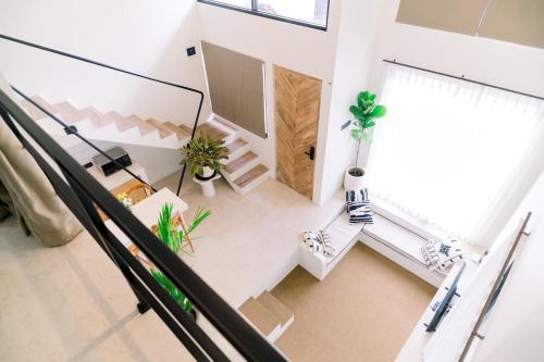 Et badeværelse på Tropical Modern Studio Loft