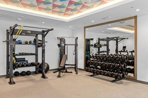 Salle ou équipements de sports de l'établissement Home2 Suites By Hilton Riverside Downtown