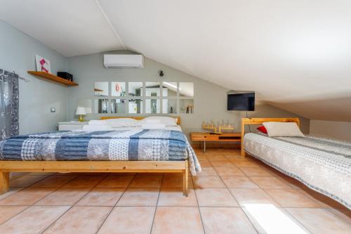 Ένα ή περισσότερα κρεβάτια σε δωμάτιο στο Apartment in the city center with SELF CHECK-IN
