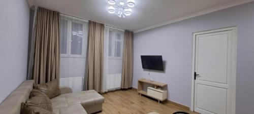 TV a/nebo společenská místnost v ubytování hostel