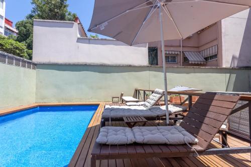 My Space Emirates - Bright Apartment in Gracia with shared Pool