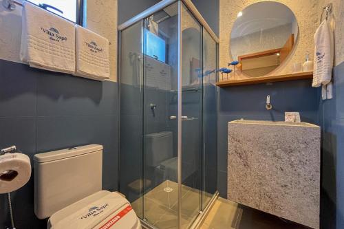 Et badeværelse på Casa Sapê 14 - Milagres