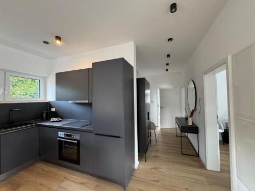 Η κουζίνα ή μικρή κουζίνα στο Penthouse mit Weitblick Heubach