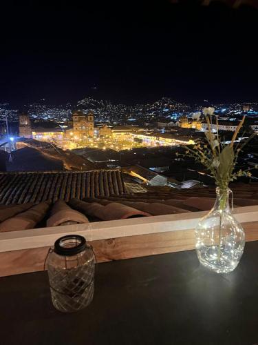 Nespecifikovaný výhled na destinaci Cuzco nebo výhled na město při pohledu z hotelu