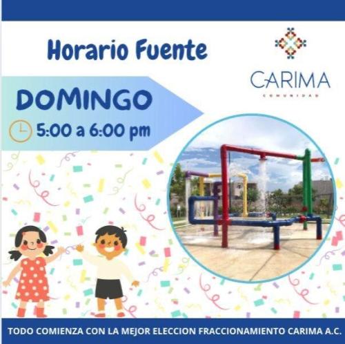 a flyer for a playground with a picture of a girl at Ubicado en coto privado a 5km de Nuevo Vallarta in Mezcales