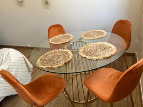 Χώρος καθιστικού στο Suite Terracotta