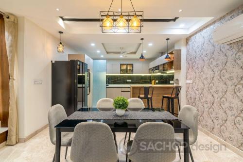 Η κουζίνα ή μικρή κουζίνα στο Luxury 3bhk Duplex With Pvt Terrace