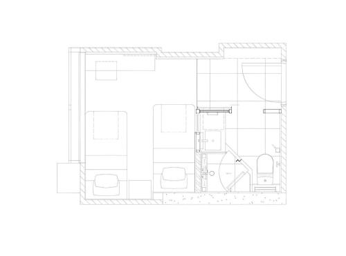 a floor plan of a house at Ehotel in Hong Kong