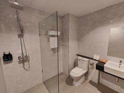 Ванная комната в Butterfly Hotel Betong