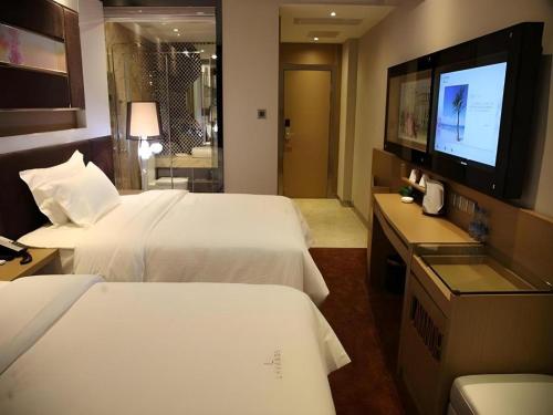 TV a/nebo společenská místnost v ubytování Lavande Hotel Xian Gaoxin Branch