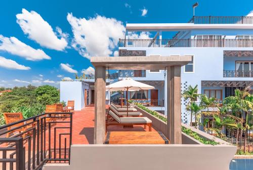 Μπαλκόνι ή βεράντα στο Cheata Suite Villa