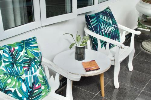 Zona de estar de Cat Ba Santorini Homestay