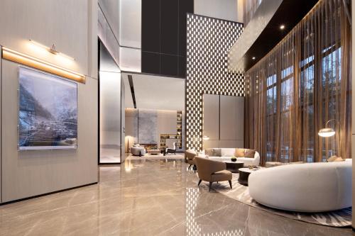 Zona de estar de Atour Hotel Wenling Zeguo Lingyue Plaza
