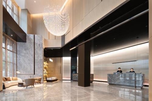 Zona de estar de Atour Hotel Wenling Zeguo Lingyue Plaza