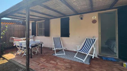 Ban công/sân hiên tại Casa indipendente con giardino - piscina e tennis condominiali tra Orbetello ed Ansedonia