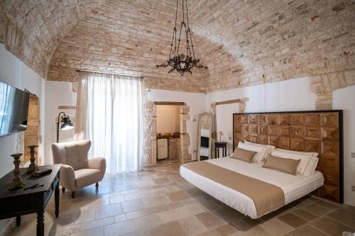 Postel nebo postele na pokoji v ubytování Dimore Piazza Roma Trulli & Suite