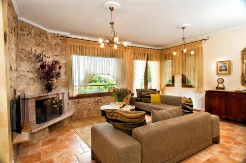 Et opholdsområde på Villa Pefkohori