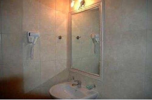 Koupelna v ubytování Kekrifalia Hotel