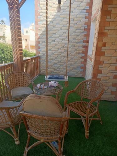 Balkoni atau teres di Home by sea الساحل الشمالي قرية التجاريين