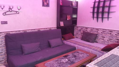 Zona de estar de wunderschöne Wohnung in Imi Ouaddar