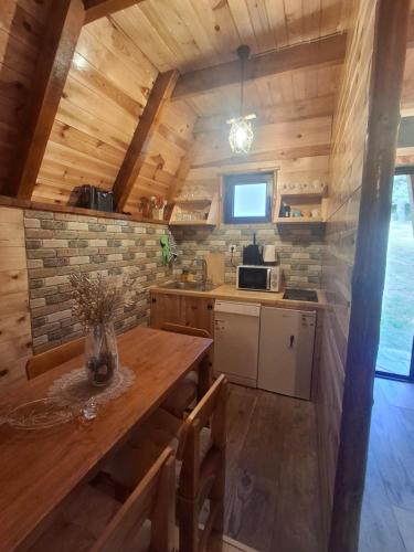 Kuchyň nebo kuchyňský kout v ubytování Vila Dajana Zminica