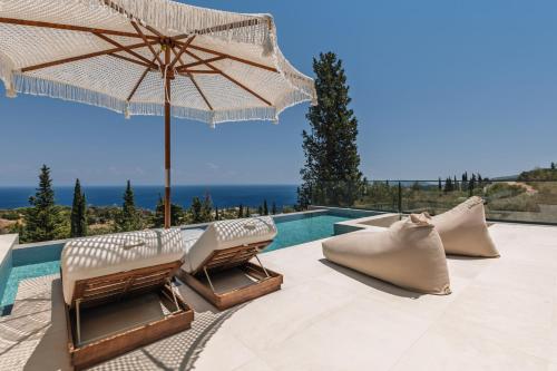 Nousa Villas, Private Luxury Retreat with Ionian Sea Views - By Villa Mana Gers