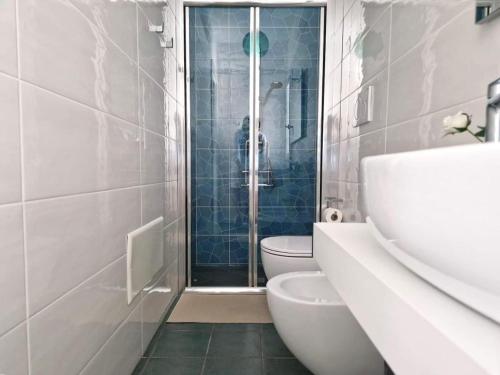 Koupelna v ubytování Villa Livio