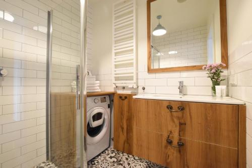 Koupelna v ubytování Apartament Koniakowski - E12 Bukowa Góra