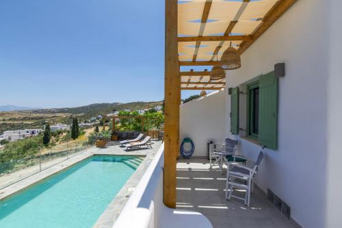 Πισίνα στο ή κοντά στο Lefkes View Villa