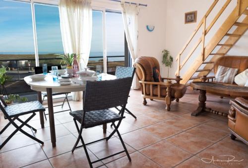 Χώρος καθιστικού στο Vacances Océan - Residence de L'Océan