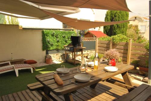 Gruissan Terrasse jardin cosy et au calme
