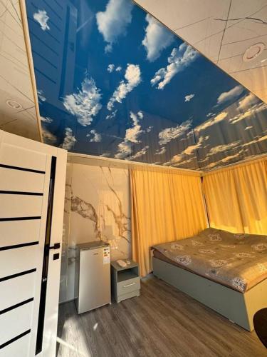 Postel nebo postele na pokoji v ubytování Aska Tash hotel