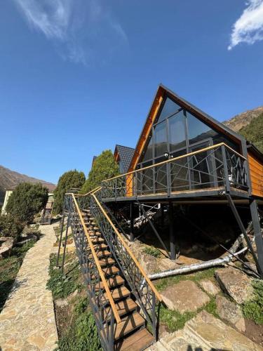 Nespecifikovaný výhled na hory nebo výhled na hory při pohledu z bed and breakfast