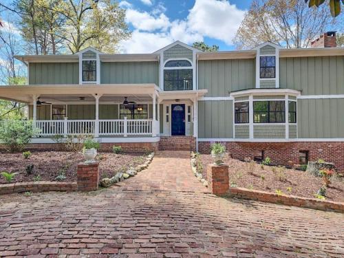 Bygningen som feriehuset ligger i