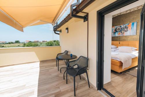 Ένα ή περισσότερα κρεβάτια σε δωμάτιο στο Villa Anabel
