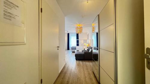 Katil atau katil-katil dalam bilik di Blue Riverside Apartments