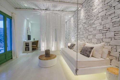 Posezení v ubytování Levantes Ios Boutique Hotel