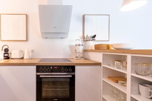 Una cocina o zona de cocina en Hoop