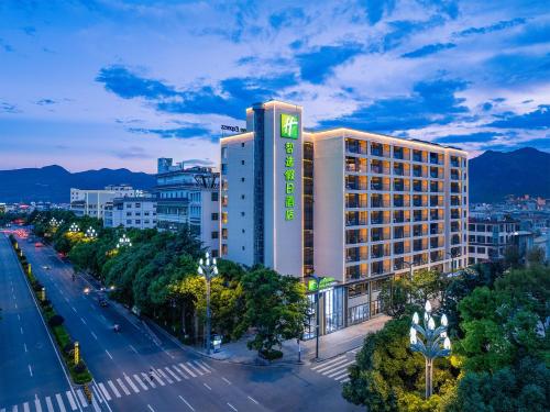 an overhead view of a building in a city at Holiday Inn Express Lijiang Ancient Town by IHG in Lijiang